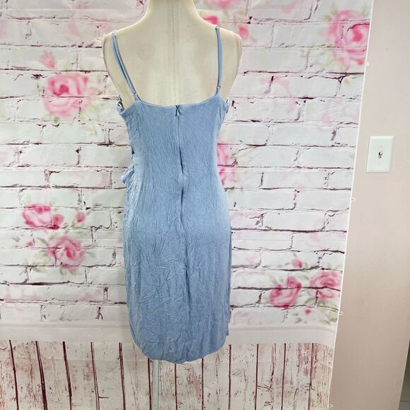 🔥🔥5 for $25🔥🔥 Lulus Women's Crinkle Textured Wrap Skirt Side Tie Tulip Cut Dress - Picture 6 of 12